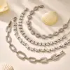 Riesenrad Exquisites Edelstahl-Zirkon-Armband für Frauen, Blume, wasserdicht, vergoldet, unregelmäßig, luxuriös, handgefertigter Schmuck 6