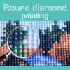 5D DIY Öl Leinwand/Hochwertige Beflockung Stoff Runde Diamant Malerei Kit Cartoon Nette Stich Herz Mosaik Kunst Bild zimmer Hom 6