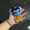 Neue al Stitch Trick Anime Action Figure Spielzeug Kürbis Zauberer Leuchtende Skelett Stich Action Figure Überraschung Halloween Geschenke 3