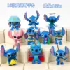 Hot Stitch Figur Spielzeug Set Anime Stitch Action Figuren Weihnachtsgeschenk und Puppen mit Aufbewahrungstasche Versorgung Dekoration Spielzeug 6