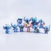 Hot Stitch Figur Spielzeug Set Anime Stitch Action Figuren Weihnachtsgeschenk und Puppen mit Aufbewahrungstasche Versorgung Dekoration Spielzeug 3
