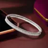 BXINY GRA zertifizierte alle Moissanit-Armreifen, 925er-Sterlingsilber, Platte, 18 Karat Gold, Labordiamant-Armband für Frauen, Party-Geschenke, Schmuck 2