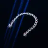 Luxuriöses ovales/herzförmiges Labor-Armband mit rotem Rubin für Damen, 925er Sterlingsilber, Diamantschmuck, Edelsteinarmband für Damen 2