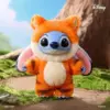 POPMART Disney Stitch Abenteuer-Serie Vinyl- & Plüsch-Schlüsselanhänger Blind Box Niedliche Zeitreise-Puppe Sammlerstück Taschenanhänger Weihnachtsgeschenk