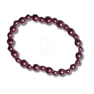 Perlenarmband in Bordeauxrot