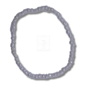 Zartes Armband mit schimmernden Perlen in Silber-Grau
