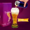 Fußball-Trophäen-förmiges Bierglas, verdickter, langlebiger Sportbecher für Bar, Kneipe, Party, Fan-Geschenk, Heim-Trinkgeschirr 2