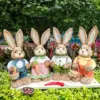1/2PCS Höhe 35cm Ostern Niedliche Stroh Hase Dekoration Rustikale Dekoration Party Desktop Dekorationen Handgemachte Dekorationen 2