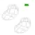 2pcs White