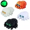 4 Stück 3D-gedruckte Spinne mit 10 beweglichen Beinen und realistischen Augen – gruselige coole Schreibtischdekoration, Schlüsselanhänger, Taschenanhänger, einzigartiges Halloween-Geschenk