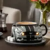 Kreative Auto-förmige Kaffeetasse aus Edelstahl, handgefertigt, Neuheit, Wasserbecher, Haushalt, Büro, Kaffeetassen, Geschenke für Autoliebhaber 2
