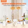 VEVOR 10 Stück 55 cm hoher Blumenständer aus Kristallglas für Hochzeiten, Metallvase für Hochzeitsmittelstücke, goldene Blumenhalter, Blumenständer für Tische, Hochzeitsessen, Partys, Zeremonien, Geburtstagsveranstaltu 2