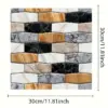 5/10 Stück selbstklebende 3D-Panel-Fliesen-Wandaufkleber, Wohnzimmer-Hintergrundwand, luxuriöser dekorativer Badezimmer-wasserdichter DIY-Aufkleber 3