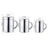 500ML Doppel Wand Anti Verbrühungen Kaffee Becher Isolierte Tragbare Edelstahl Trinken Tasse Trinkbecher Stahl Polieren Bier Tee saft 6
