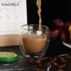 2/4/6Pc Doppel Wand Hohe Borosilikatglas Becher Hitzebeständige Tee Milch Saft Kaffee Wasser Tasse bar Drink Geschenk Kreativität Set 3