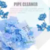 Pfeifenreiniger Blumen Bastelset, 521 Stück Pastellpfeifenreiniger DIY Chenille-Stiele Machen Sie Blumenstiele-Set mit Blumenstielen und Klebeband 5