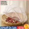 Handgefertigter Bambuskorb mit Netz-Netzbezug, Küche, Brot, Obst, Gemüse, Lebensmittelbehälter, Outdoor, Reisen, Picknick, staubdichter Korb 1