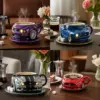 Kreative Auto-förmige Kaffeetasse aus Edelstahl, handgefertigt, Neuheit, Wasserbecher, Haushalt, Büro, Kaffeetassen, Geschenke für Autoliebhaber 6