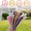 IMAZY Pfeifenreiniger zum Basteln, extra dickes Jumbo-Fell-Chenille-Stiel-Set, Großzubehör, DIY-Kunst- und Handwerksdekorationen, gedrehte Stange, flauschig 5