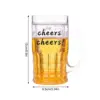 Gefälschte Bierkrug Lustige Wasser Tasse Spülmaschinenfest Kreative Modell Streich Spielzeug Verdickte Tasse Mit Handgriff doppel Schicht Kunststoff Bier Tasse 6