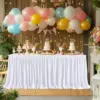Rechteckige Tischdecke, elastisch, dick, Spandex, Faltenrock, Hochzeit, Event, Geburtstag, Kuchen, Tischdecke, Hotel-Ausstellung 6