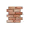 3D Imitation Ziegel Wanda uf kleber 30cm x 30cm DIY abnehmbare selbst klebende wasserdichte Tapete Wohnzimmer Küche Kunst Dekoration 6
