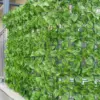 50 x 100 cm, realistischer künstlicher Efeu-Zaun, grüne Blattrebe, Sichtschutzwand, dekorative Pflanzen für Garten, Terrasse, Außenbereich