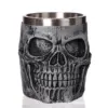 Bierkrug aus Edelstahl für Zuhause, bruchsicher, Bar-Dekor, Retro-Kaffeetasse, großes Fassungsvermögen, Vintage-Totenkopfbecher, Trinkgeschirr, Küchenzubehör 4