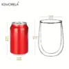 KEMORELA 2/4PCS Doppel Tasse Latte Macchiato Glas Für Kaffee Tasse Latte Eis Amerikanischen Kaffee Saft Bier restaurant Drink 6