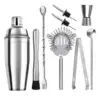 6/9 stücke Edelstahl Cocktail Shaker Bartending Werkzeuge Barkeeper Kit Martini Sharker Trinken Mixer Set Mit Lagerung Tasche