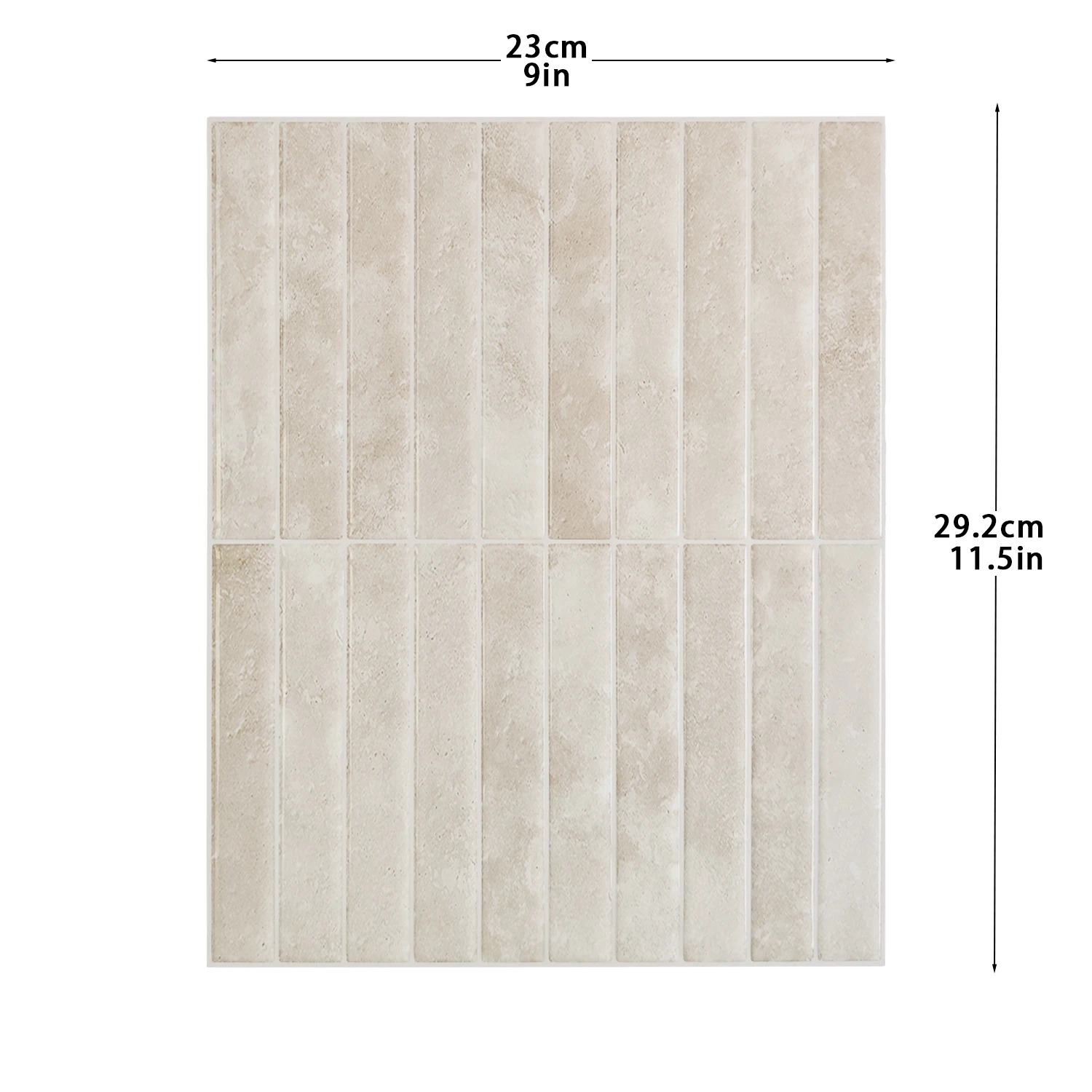 Shinyhome 1/10 Stück beige selbstklebende Wandfliesen – hitze- und wasserfest, ohne Fugen, leicht zu reinigen, perfekt für Küchenrückwände. 2