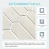 1/10 Stück 3D-dekorative Fliesenaufkleber, 3D-Fischschuppentexturen, matt 30 cm x 30 cm, wasser- und schimmelresistent, für Küche und Badezimmer W 3