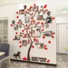 3D Home Decor Foto Rahmen Wand Aufkleber Spiegel Acryl Familie photoTree Aufkleber Für Wohnzimmer Tv Hintergrund Kunst tapete 3