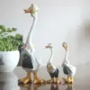 Gartenstatue, Kunstharz, Ente, Bastelfiguren, Ente, Familienmitglied, Hof, Ornamente, Kunstwerk, Tierskulpturen, moderne Heimdekoration 2