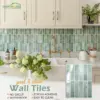 10/30/50 Stück 3D-Imitation handgefertigte Fliesenaufkleber, selbstklebende Küchenrückwand, wasserfest, selbstklebend 3