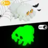 4 Stück 3D-gedruckte Spinne mit 10 beweglichen Beinen und realistischen Augen – gruselige coole Schreibtischdekoration, Schlüsselanhänger, Taschenanhänger, einzigartiges Halloween-Geschenk 3