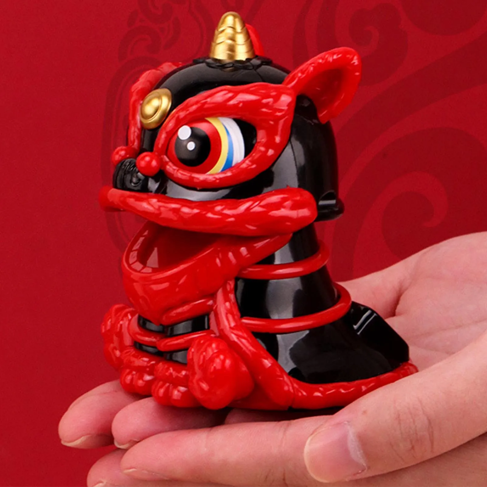 Niedliche chinesische Löwenstatue, kleine Neujahrsfiguren, Frühlingsfest, Party, Heimdekoration, Couchtisch, Auto, Ornamente 2