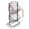 Zweischichtiger Obstständer aus Eisen, Aufbewahrungskorb für den Haushalt zum Halten von Süßigkeiten/Keks/Obst/Büchern 4