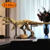 2025 Neues MOC 76968 Tyrannosaurus Rex Fossil Skelettmodell, Heimdekoration, Weihnachtsgeschenk für Kinder und Jungen