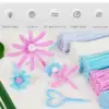 Pfeifenreiniger Blumen Bastelset, 521 Stück Pastellpfeifenreiniger DIY Chenille-Stiele Machen Sie Blumenstiele-Set mit Blumenstielen und Klebeband 4
