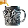 304 Edelstahl Einsatz Harz Bier Danegeld Tankard Kaffee Bierkrüge Tasse Wasserbecher Kaffeetasse V8 Motoren Edelstahl Tasse 3