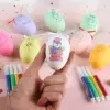 5 stücke Ostern Gelegentliche Ei Graffiti Glücklich Ostern Dekorationen Gemalt Handgemachte DIY Eier Handwerk Kinder Geschenk Favor Home Decor Ostern party 2