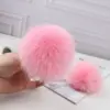 Echte natürliche Nerz Fuchs Pompons Pelzkugeln 9 cm flauschige Nerz Pelz Pompones 90 mm DIY Pom Pom Kleidungsstück Dekor Nähen Handwerk Versorgungsmaterial 3