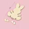 10/20 stücke Ostern Holz Hase Kaninchen DIY Holz Ornament Handwerk Kinder Spielzeug Geschenk Frohe Ostern Party Hause Desktop Dekoration 3