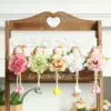 1Set Ostern Multi Farbe Gemischt Kaninchen Fee Ornament Garn Rock Bunny Engel Mädchen Anhänger Frohe Ostern Party Frühling wohnkultur Kind 5