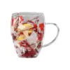 350 ml Kreative Doppel Wand Kaffee Becher Getrocknete Blume Füllstoff Glas Tasse Hohe Borosilikatglas Tasse Hitzebeständige Tee Kaffee becher