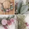 Frühlingskranz, künstliche Blumenkränze, Haustür-Wandgirlande, 41 cm, runder Türhänger, gefälschte Blumengirlande, Heimdekoration 4