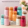 200ML/350ML Edelstahl Tasche Tasse Reise Thermische Kaffee Becher Mini Thermos Tasse Vakuum Flasche Isolierte Tasse sport Wasser Flasche 2