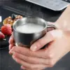 500ML Doppel Wand Anti Verbrühungen Kaffee Becher Isolierte Tragbare Edelstahl Trinken Tasse Trinkbecher Stahl Polieren Bier Tee saft 3