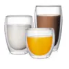2-6PCS Doppel Wand Hohe Borosilikatglas Becher Hitzebeständige Tee Milch Espresso Kaffee Saft Wasser Tasse Bar drink Geschenk